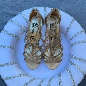 71/2 gold sexy platform sandals